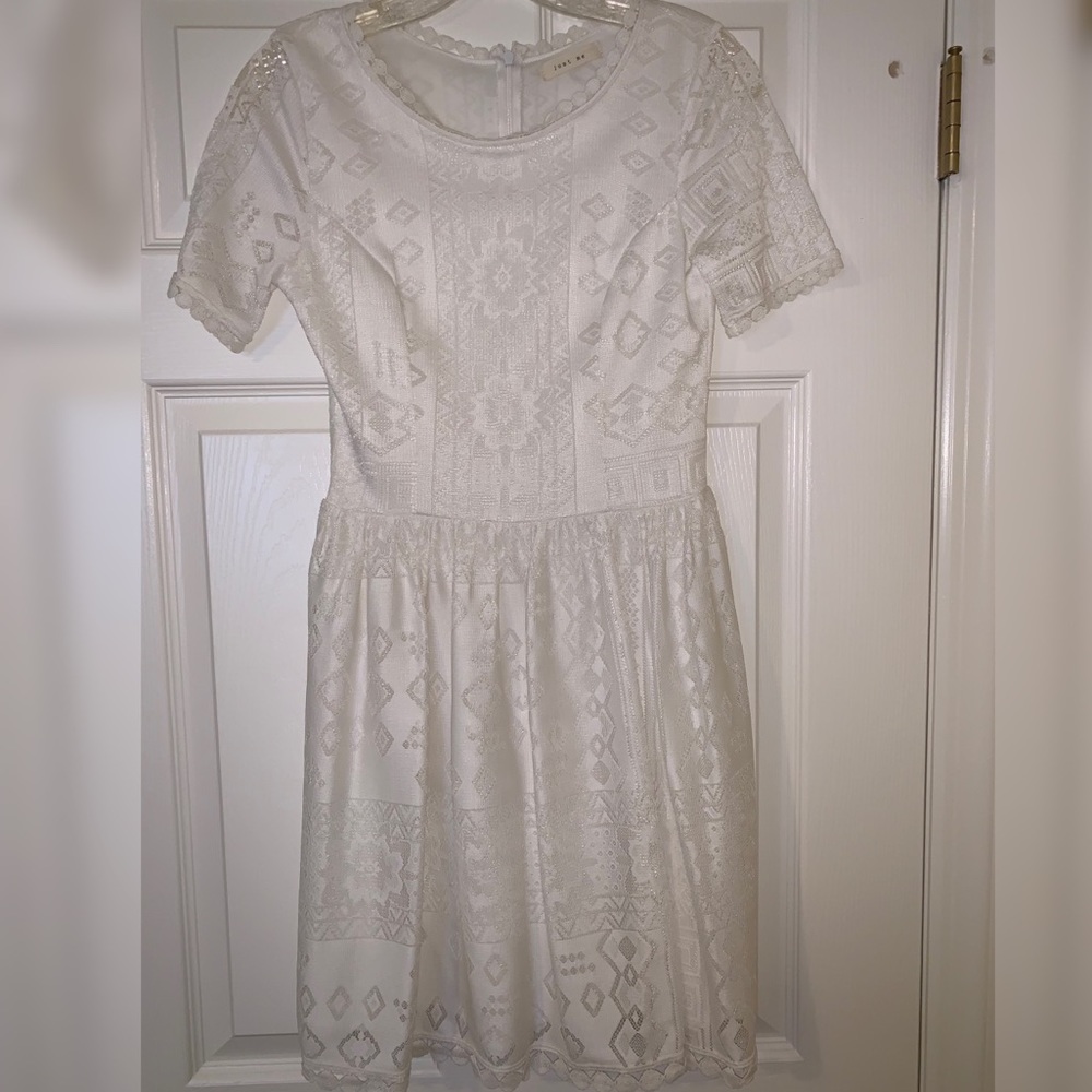White Lace Babydoll Dress